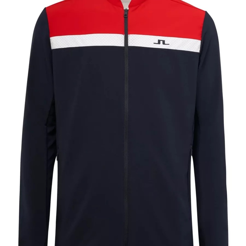 J. Lindeberg Men's KV Hybrid Water Repellent Stretch Lightweight Golf Jacket Sm